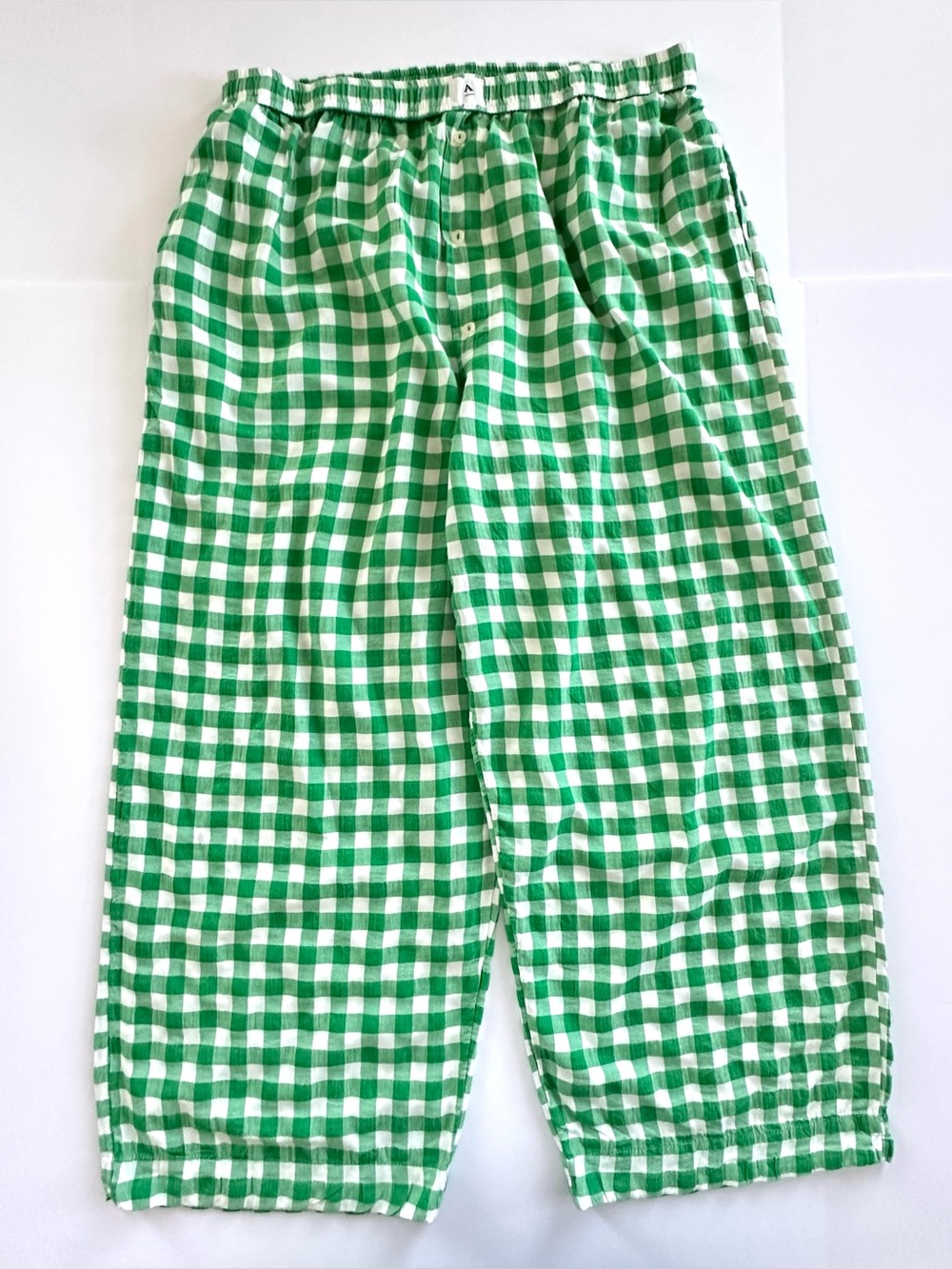 The Wren Boxer Pants by Anthropologie in  Green Gingham | XL | GUC - Picture 5 of 13